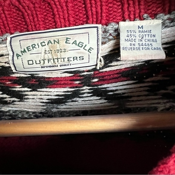 American Eagle Outfitters Vintage Men’s Nordic Ramie Crewneck Sweater, Medium - Picture 8 of 12